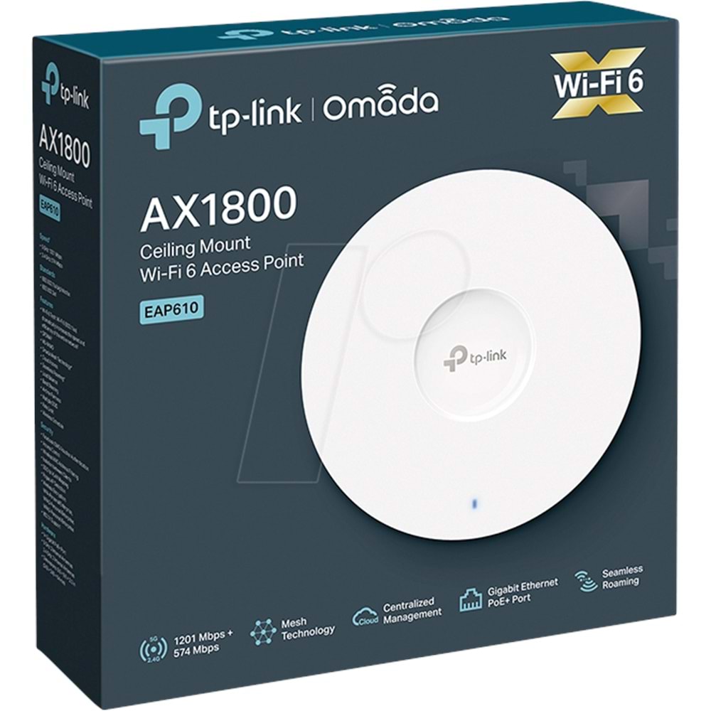 Tp-Link EAP610 AX1800 1800Mbps 1 Port Access Point