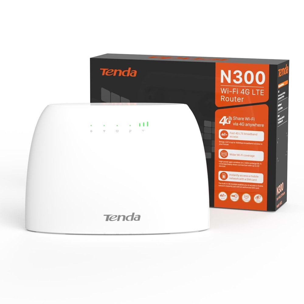 Tenda 4G03 N300 4G LTE Router