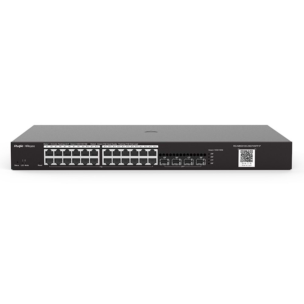 Ruijie Reyee Rg-Nbs3100-24Gt4Sfp 24 Port 10/100/1000 +4Sfp Yonetilebilir Switch