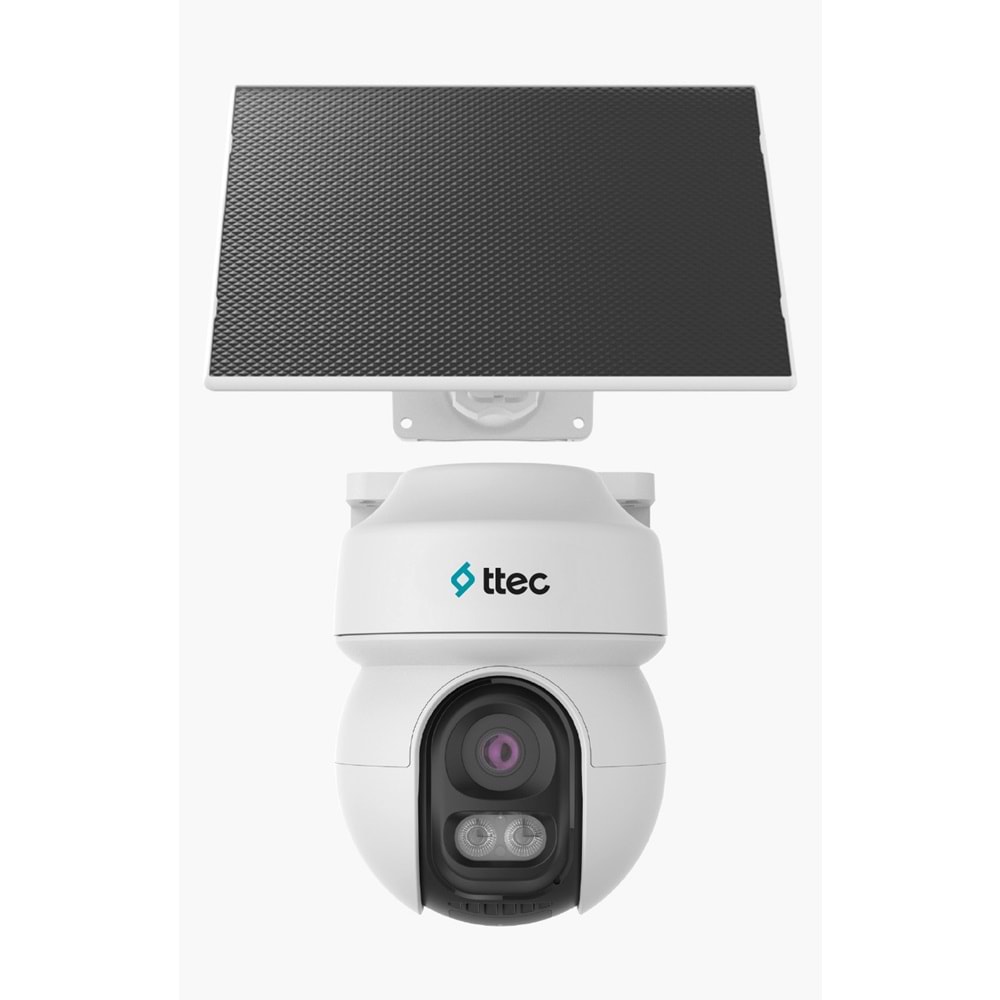 TTEC SLR-3330S-MH/SL-4G 3MP 4mm Sabit Lensli IP 4G Solar Kamera