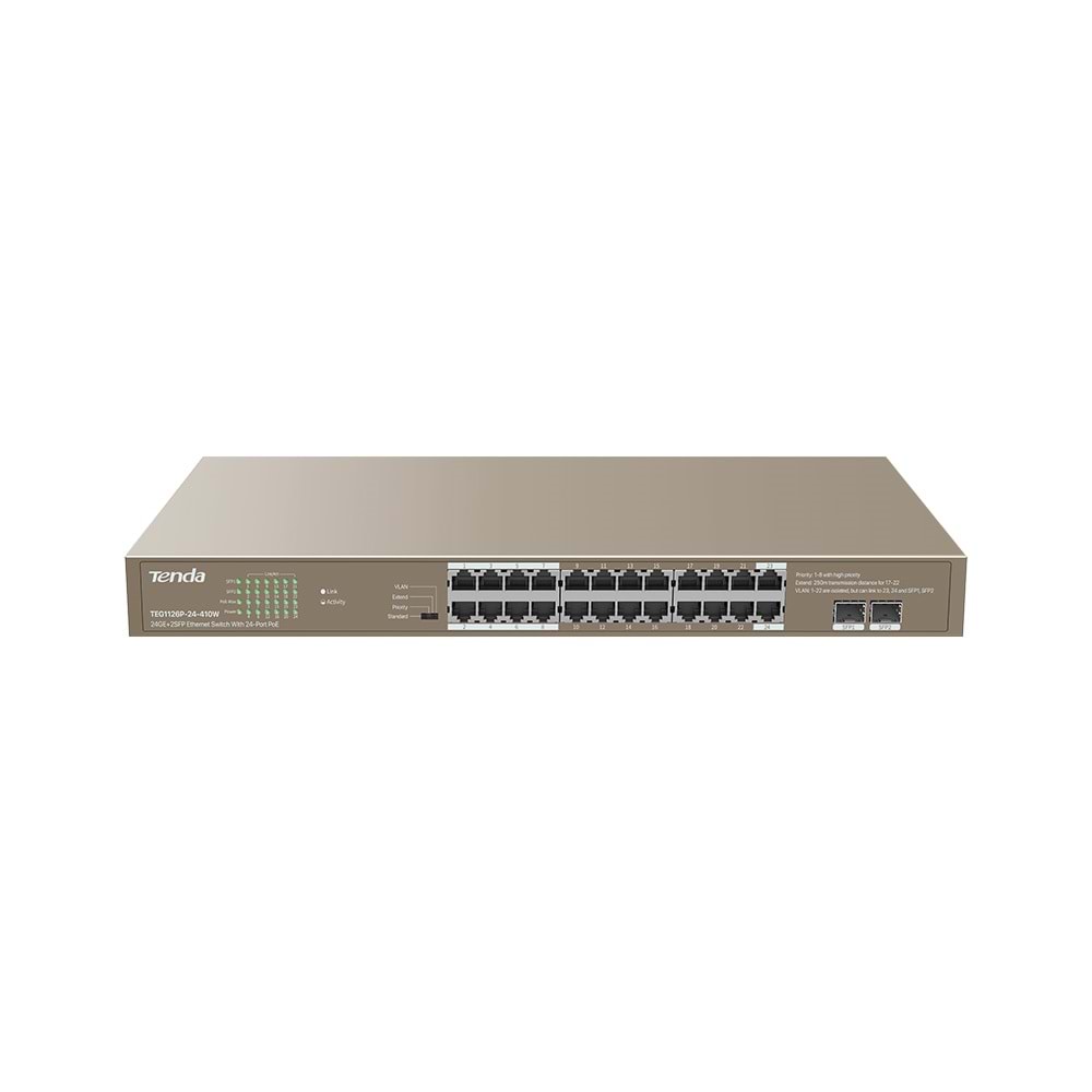 Tenda TEG1126P-24-410W 24 Port PoE Switch