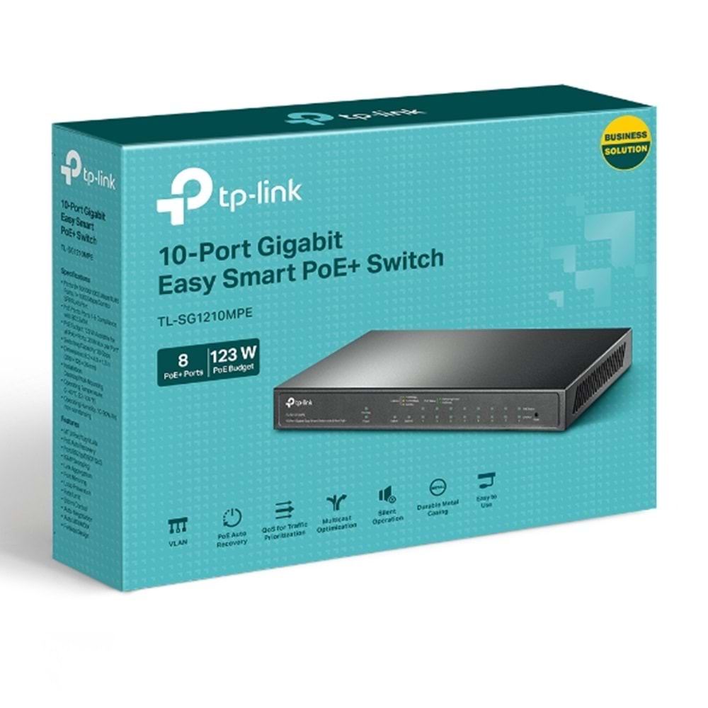 TP-LINK TL-SG1210MPE 10-Port Gigabit 8-Port PoE+