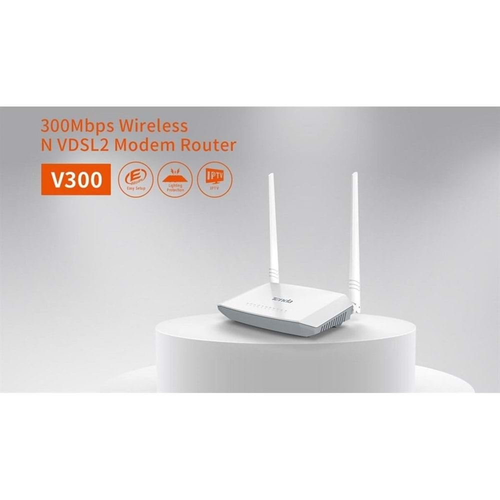 Tenda V300 4Port WiFi-N 300Mbps VDSL