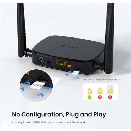TENDA 4G05 ROU N300 Wi-Fi 4G LTE Router