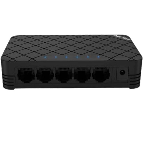 Reyee RG-ES05 5 Portlu, 10/100 Fast Ethernet, Tak Çalıştır Switch, Plastik Kasa