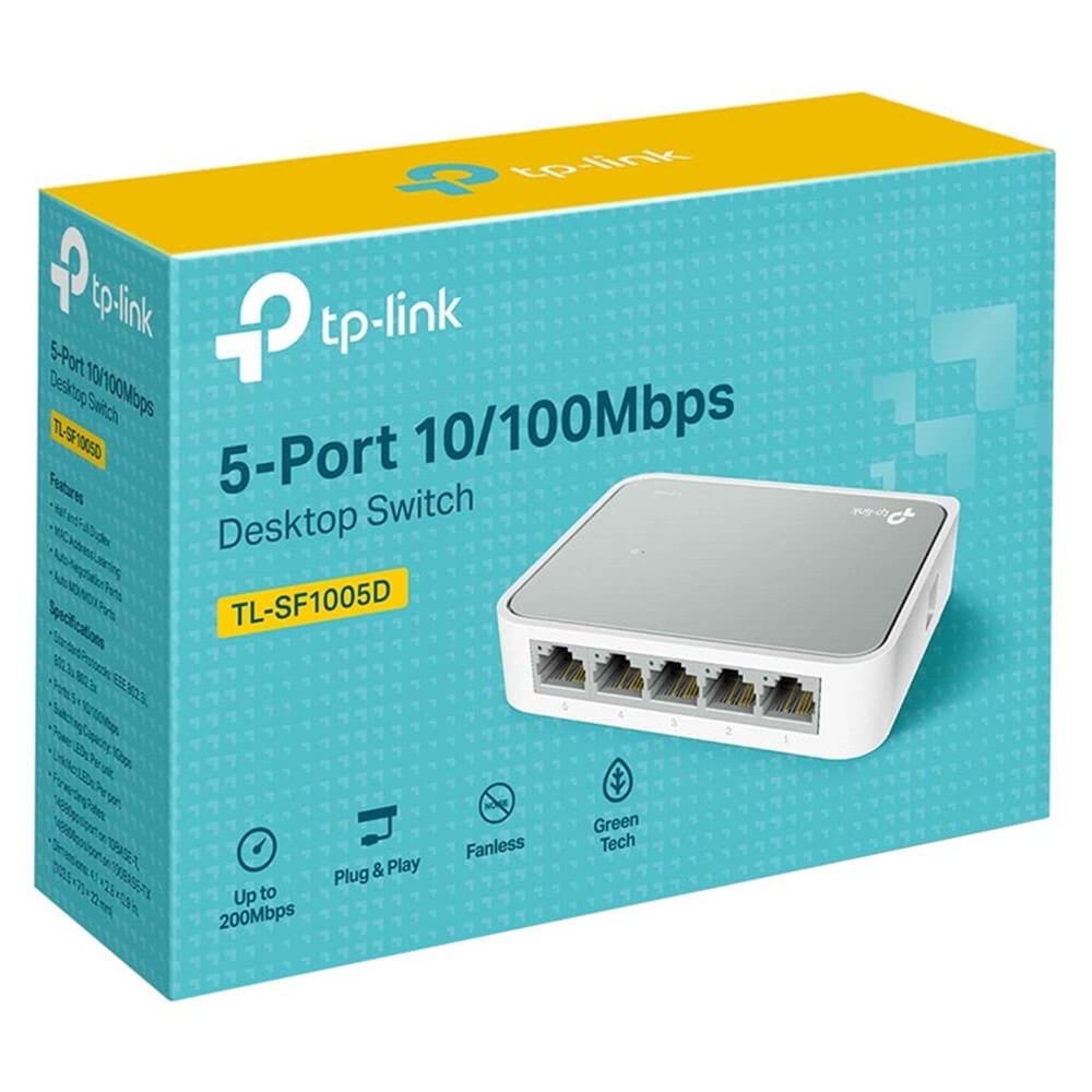 TP-LINK TL-SF1005D 10/100Mbps 5xPort %50 Güç Tasarruflu Switch