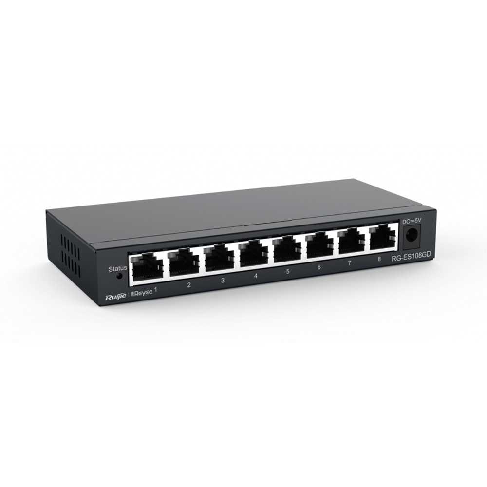 Reyee RG-ES208GC 8 Portlu, 10/100/1000 Gigabit, Yönetilebilir Switch